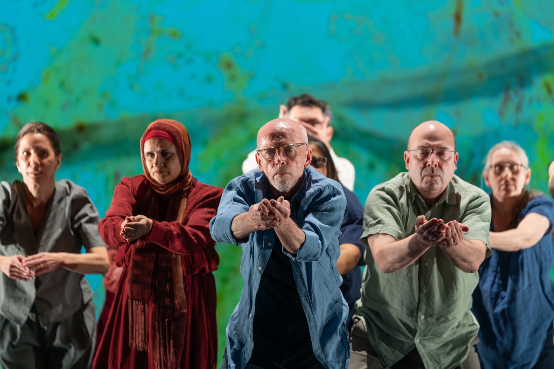 Dance for Parkinson’s Performance Company perform at Re-Play 2024 in the Holloway Production Studio © Henry Curtis